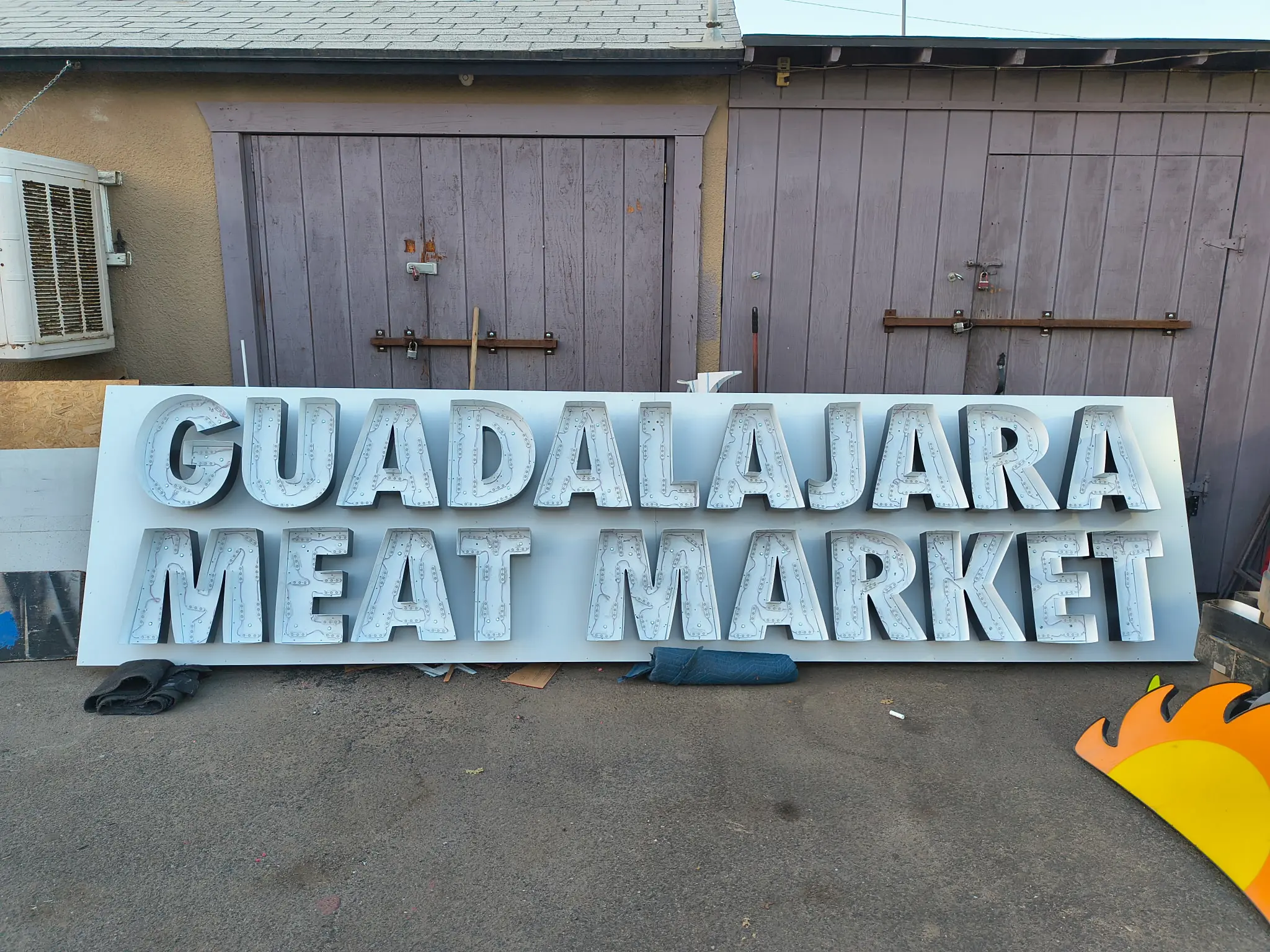 Sign before repair